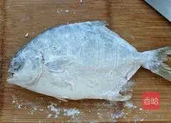 Illustration of braised pomfret 4