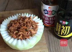 Illustration of how to make shrimp skin and winter melon cup 8