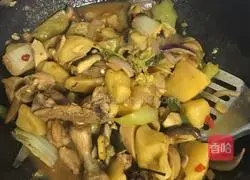 Illustration of the home version of chicken stew 10