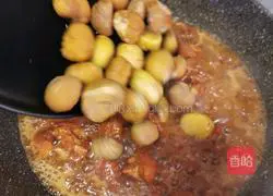 Illustration of how to make chestnut roasted chicken nuggets 20