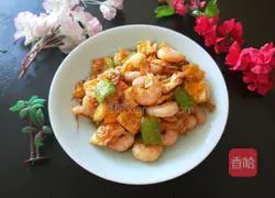 Xinwen Gourmet Poached Egg Fried Shrimp Recipe Illustration 13