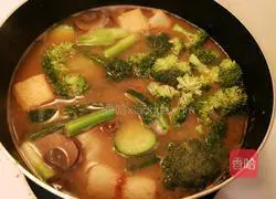 Illustration of how to make Korean miso soup for lazy people 7