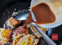 Illustration of how to make sweet and sour poached eggs 12