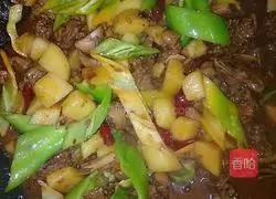 Illustration of home version of braised chicken 15