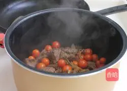 Illustration of Beef Stew with Taro and Cherry Tomatoes 9