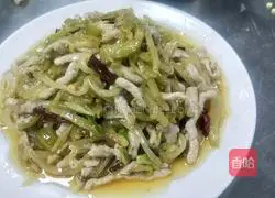 Illustration of how to make shredded mustard pork 8