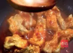 Illustration of braised fish cubes 14