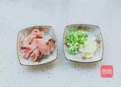 Illustration of how to make stir-fried meat with watermelon rind 4