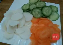 Illustration of how to make assorted vegetable stir-fries 3