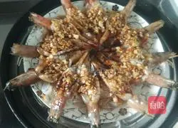 Illustration of how to make garlic vermicelli shrimp 13