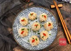 Illustration of how to make pearl meatballs 11