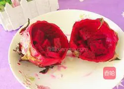 Illustration of how to make antipyretic dragon fruit shrimp 8