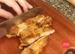 Illustration of how to make teriyaki chicken chop rice 10