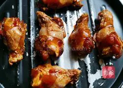 Illustration of grilled wing root 4