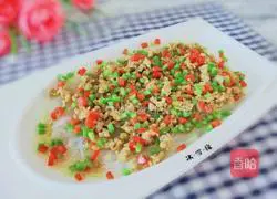 Illustration of how to make steamed vermicelli with minced meat 1