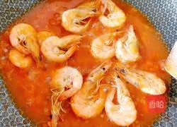 Illustration of how to make braised prawns (sweet and sour taste) 6