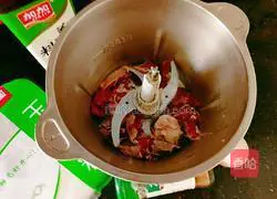 Steamed beef tendon with mushrooms Practice illustration 4