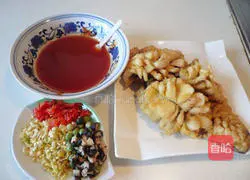 Illustration of how to make sweet and sour squirrel fish 7