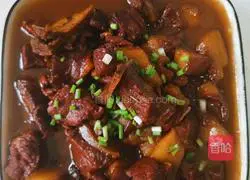 Illustration of home-cooked braised pork 8