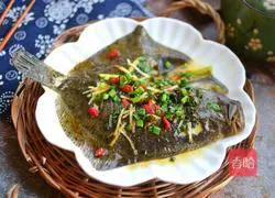 Illustration of how to make steamed lemon turbot 10