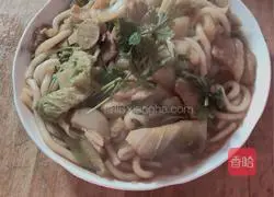 Illustration of Pork, Cabbage and Potato Stewed Vermicelli 14