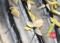 Illustration of grilled saury 4