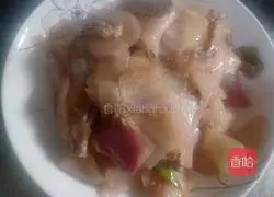 Illustration of how to make fried pork and radish 7