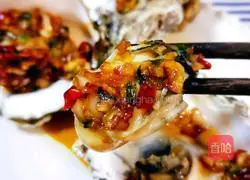 Illustration of grilled oysters 1