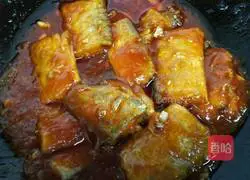 Illustration of how to make hairtail with tomato sauce 9