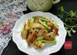 Illustration of how to stir-fry pork head with garlic 10