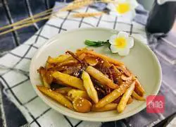 Illustration of how to make crispy fried white asparagus 14