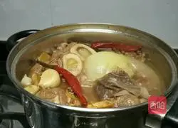 Illustration of how to make buffalo beef with bones 6