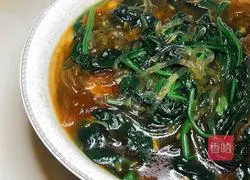 Illustration of how to make spinach vermicelli 8