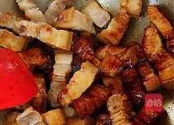 Illustration of how to make braised pork 3