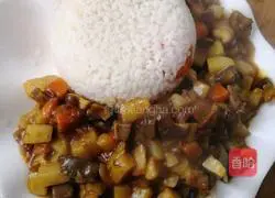 Curry Beef Rice Recipe Illustration 5