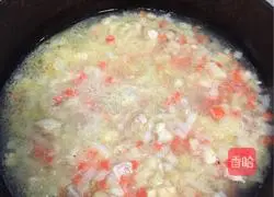 Illustration of how to make curry chicken rice 4