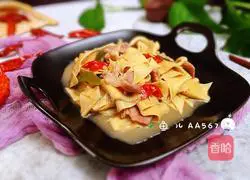 Illustration of how to make fried tofu and pepper 14