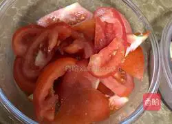 Illustration of how to make tomato old tofu 1