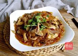 Illustration of how to make fried mushroom vermicelli 8