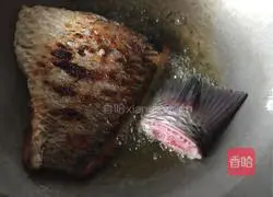 Illustration of braised fish tail (fish tail) 6