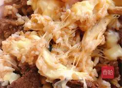 Cheese Beef Rice Recipe Illustration 8