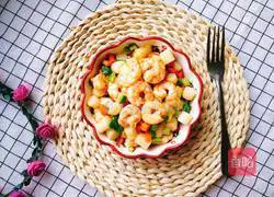 Illustration of how to make fried rice cakes with fresh vegetables and shrimp balls 15