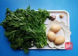 Illustration of how to make chrysanthemum scrambled eggs 1