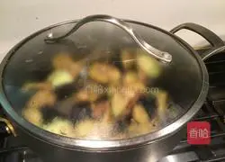 Illustration of how to make eggplant with fried meat and minced meat in sauce 6