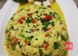 Illustration of how to make tofu and scrambled eggs 12