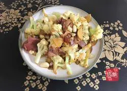 Dry Stir-fried Bacon Illustration of how to make cauliflower 10