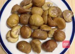 Illustration of how to make mushroom, chestnut and ham meat 2