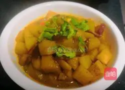 Curry Illustration of how to cook potatoes 9