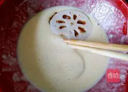 Illustration of how to make fried lotus root box 8