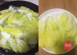 Illustration of how to make garlic vermicelli and baby cabbage 1